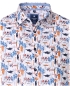 Preview: REDMOND Kurzarmhemd weiss multicolor Print Casual Comfort Fit